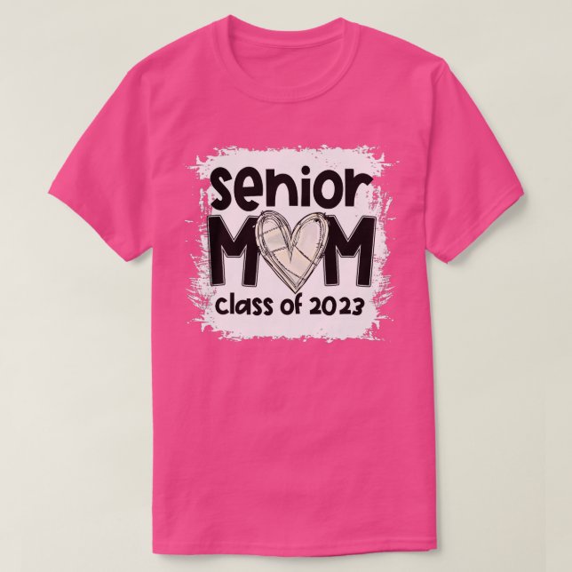 Bleached Volleyball Senior Mum 2023 Volleyball Gra T-Shirt (Design Front)