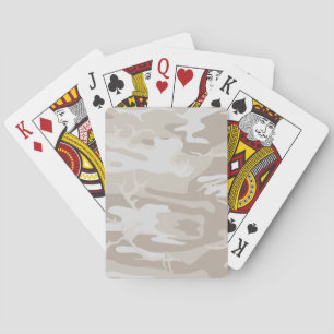 Bleached Wasteland Camo Playing Cards