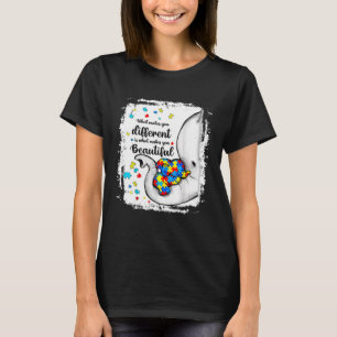 Bleached What Makes You Different Mum Autism Child T-Shirt