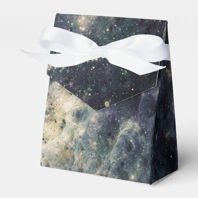 Bleak Galaxy Space Rock Birthday Party Favour Box (Front Side)