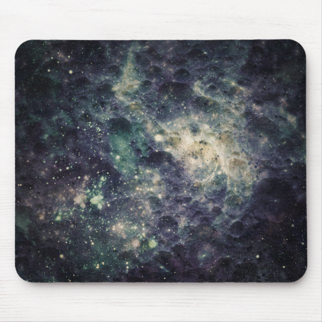 Bleak Galaxy Space Rock Cool Mouse Mat (Front)