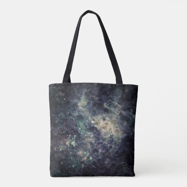 Bleak Galaxy Space Rock Cool Tote Bag (Back)