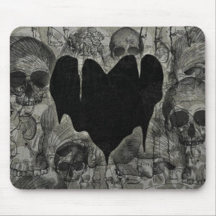 Bleak Heart Gothic Valentine Mouse Mat
