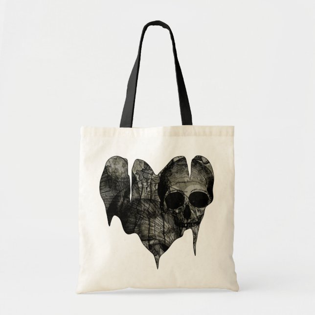 Bleak Heart Gothic Valentine Tote Bag (Front)