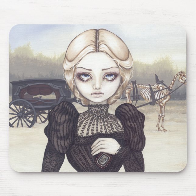 Bleak Mourning gothic funeral Mousepad (Front)