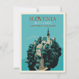 Bled Lake, Julian Alps, Slovenia Postcard