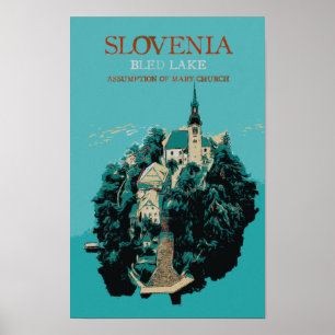 Bled Lake, Julian Alps, Slovenia Poster