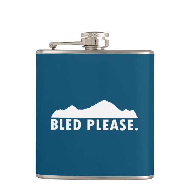 Bled Please Hip Flask (Front)