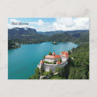 Bled Slovenia Holiday Postcard