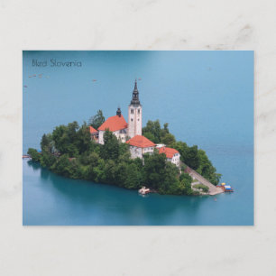Bled Slovenia Holiday Postcard