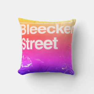 Bleecker Street, Greenwich Village, Manhattan NYC Cushion