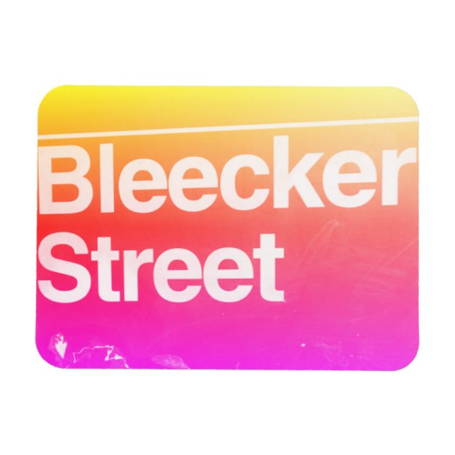 Bleecker Street, Greenwich Village, Manhattan NYC Magnet (Horizontal)