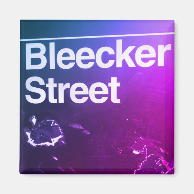 Bleecker Street, Greenwich Village, Manhattan NYC Magnet (Front)
