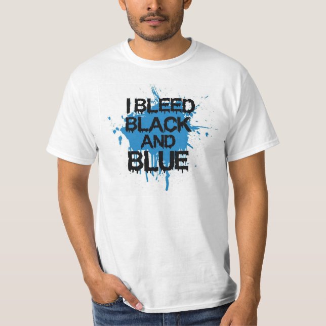 Bleed Black and Blue T-Shirt (Front)