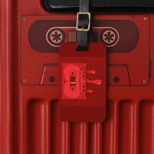 Bleeding Audio Cassette  Luggage Tag