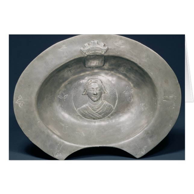 Bleeding bowl, French, 15th century, pewter (Front Horizontal)
