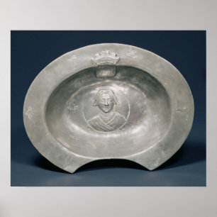 Bleeding bowl, French, 15th century, pewter Poster
