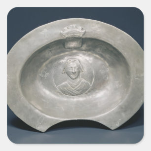 Bleeding bowl, French, 15th century, pewter Square Sticker