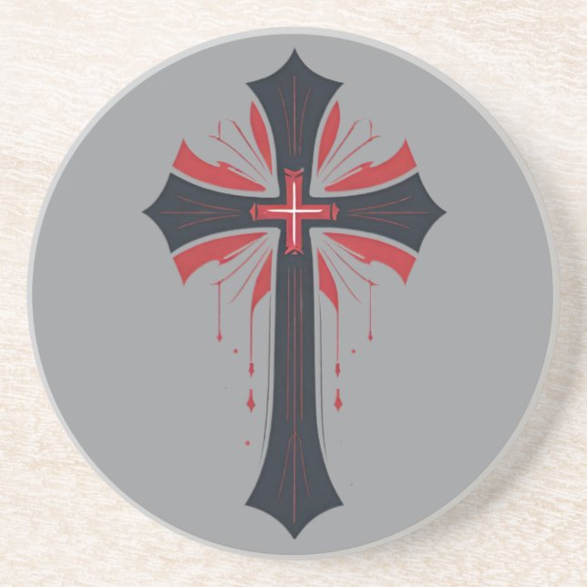 Bleeding Cross  Coaster (Front)