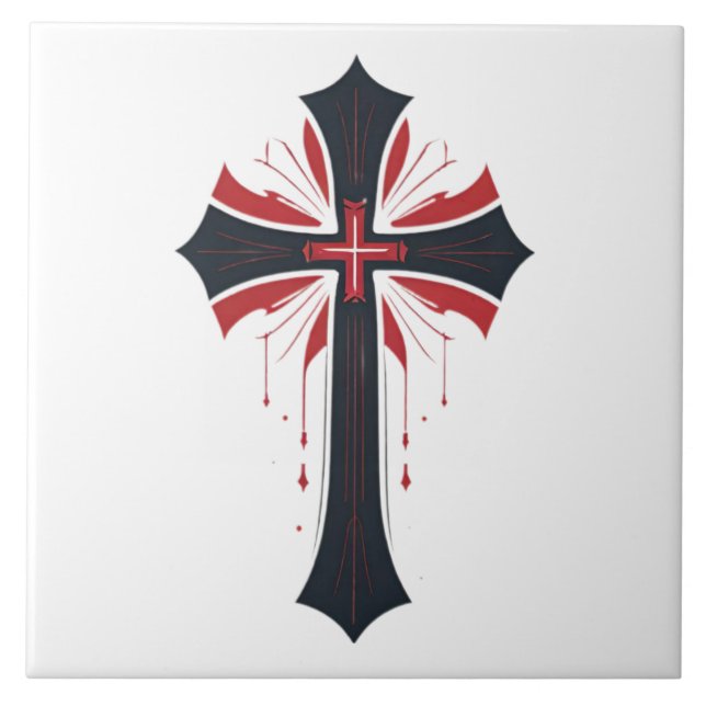 Bleeding Cross Tile (Front)