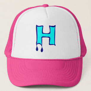 ╚»★Bleeding Devil's Teeth-Initial H Trucker Hat★«╝ Hat