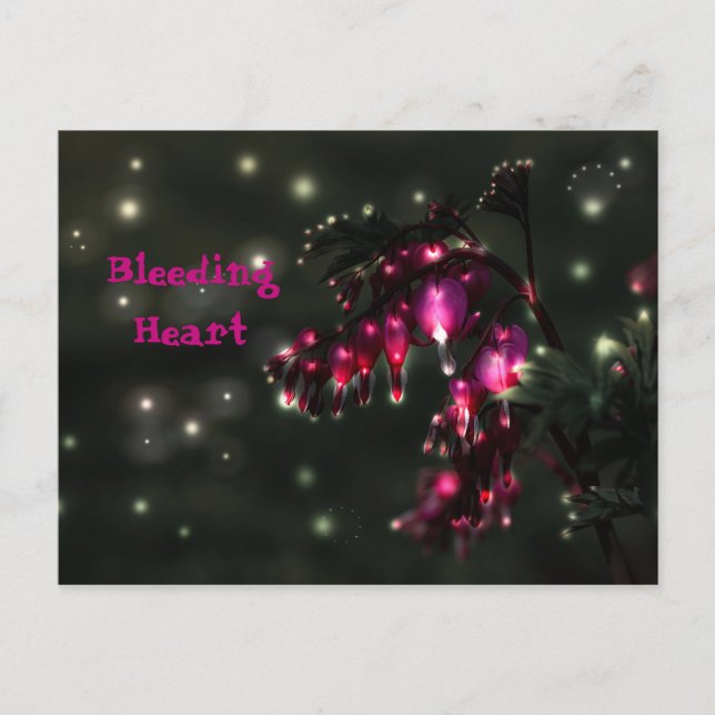 Bleeding Heart - Broken Heart Personalise Postcard (Front)