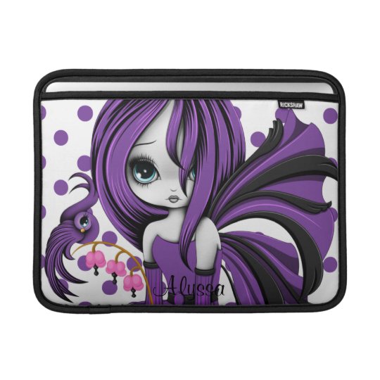 Bleeding Heart Fae MacBook Air Sleeve Purple
