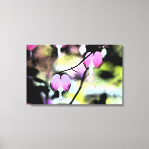 Bleeding Heart Floral Canvas Print