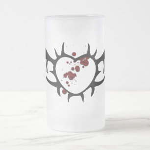 Bleeding Heart Frosted Mug