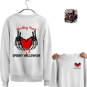 Bleeding Heart Halloween Sweatshirt