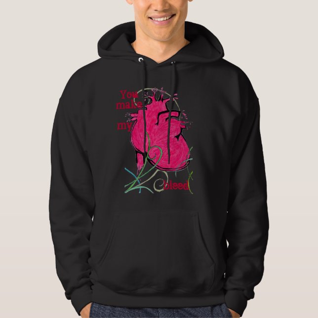 bleeding heart hoodie (Front)