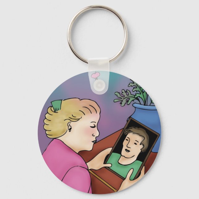 Bleeding Heart Key Ring (Front)