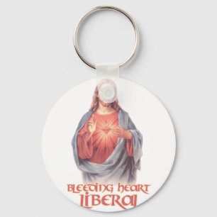 Bleeding Heart Liberal Jesus Key Ring