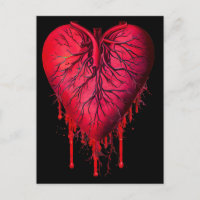 Bleeding Heart Love Heart break goth Art