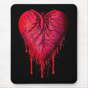 Bleeding Heart Love Heart break surreal Art   Mouse Mat