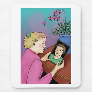 Bleeding Heart Mouse Mat