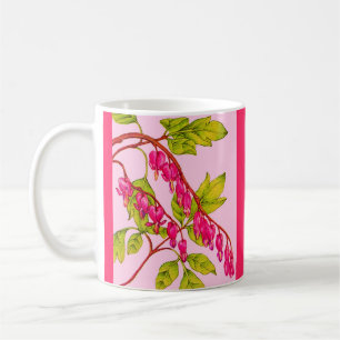 bleeding hearts flowers coffee mug