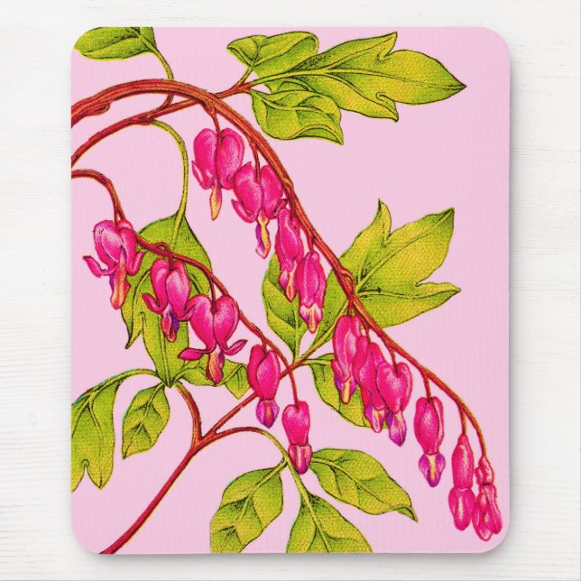 bleeding hearts flowers mouse mat (Front)