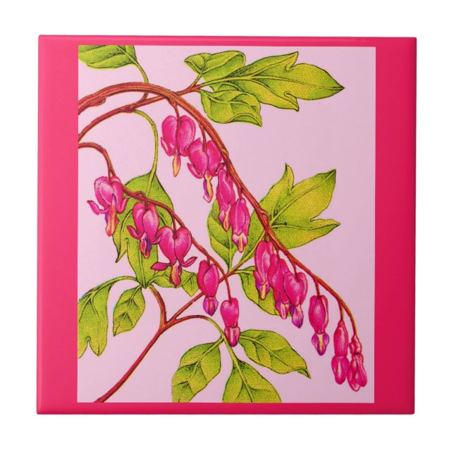 bleeding hearts flowers tile (Front)