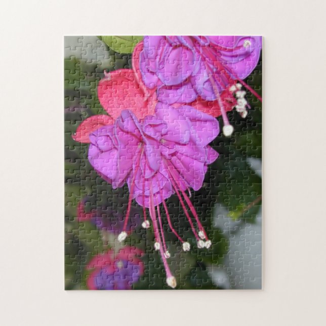 Bleeding Hearts Fuschia Puzzle (Vertical)