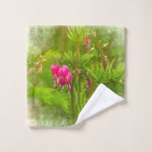 Bleeding Hearts in May Washcloth