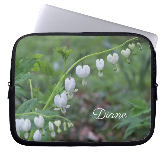 Bleeding Hearts Photograph Laptop Sleeve (Front)