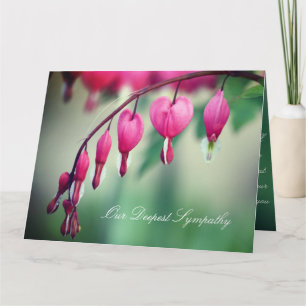 Bleeding Hearts Sympathy Card