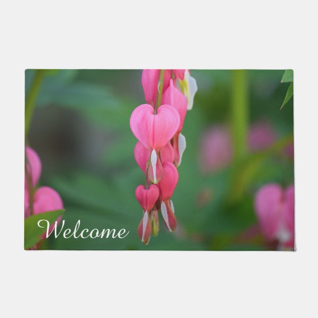 Bleeding Hearts Welcome Mat (Front)