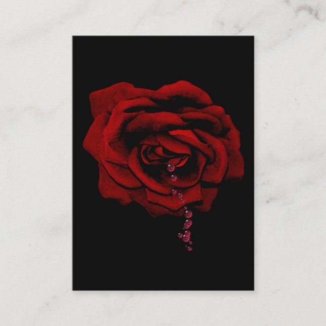Bleeding Rose Business Card (Front)
