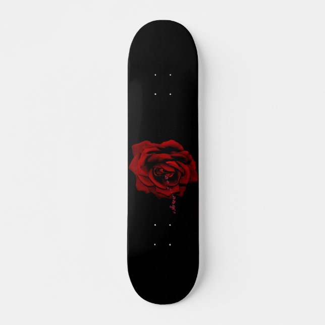 Bleeding Rose Skateboard (Front)