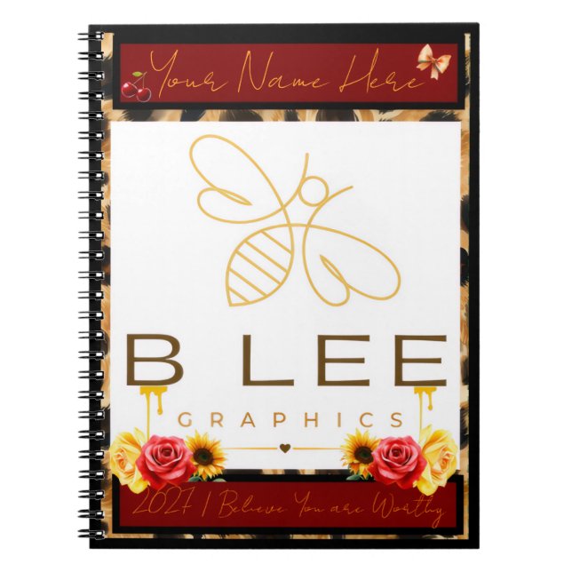 BLEEGRAPHICS | Logo Sprial Notebook (Front)