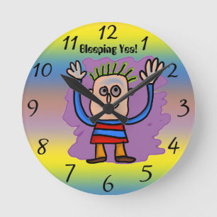 Bleeping Yea! Round Clock