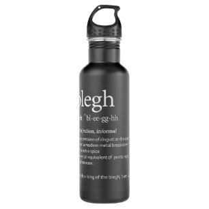 Blegh Definition Heavy Metal Music Fans Metalhead 710 Ml Water Bottle