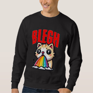 Blegh Heavy Metal Cat Metalcore Deathcore Heavy Me Sweatshirt